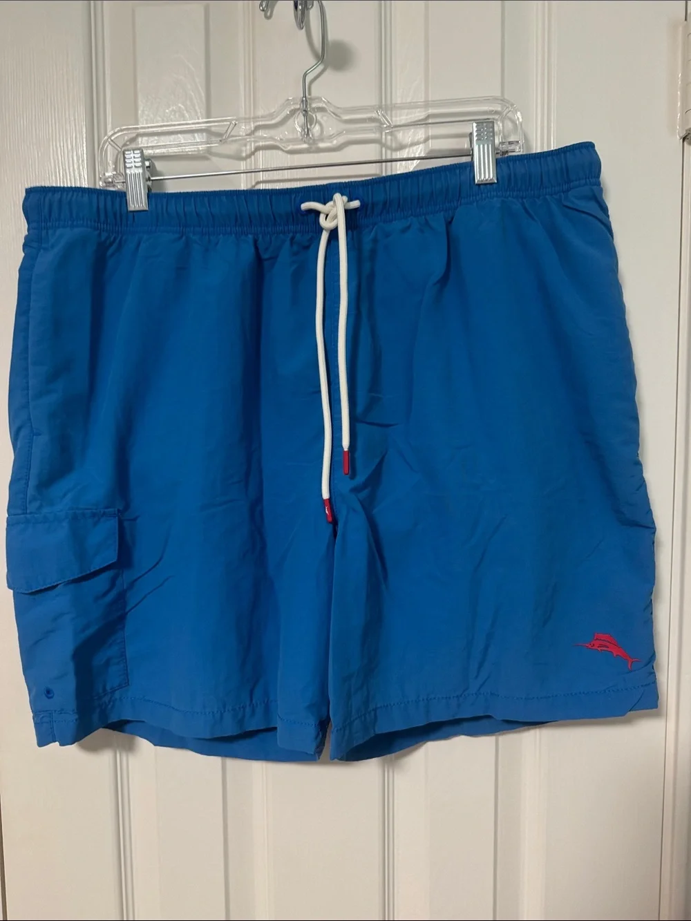 Tommy Bahama Royal Blue Men's Swim Trunks with Drawstring